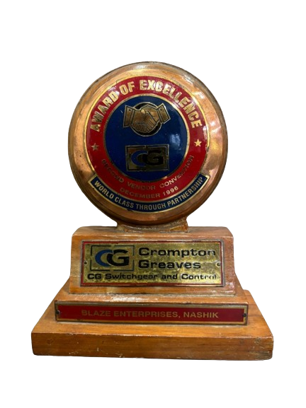 Award of Excellence from Crompton Greaves