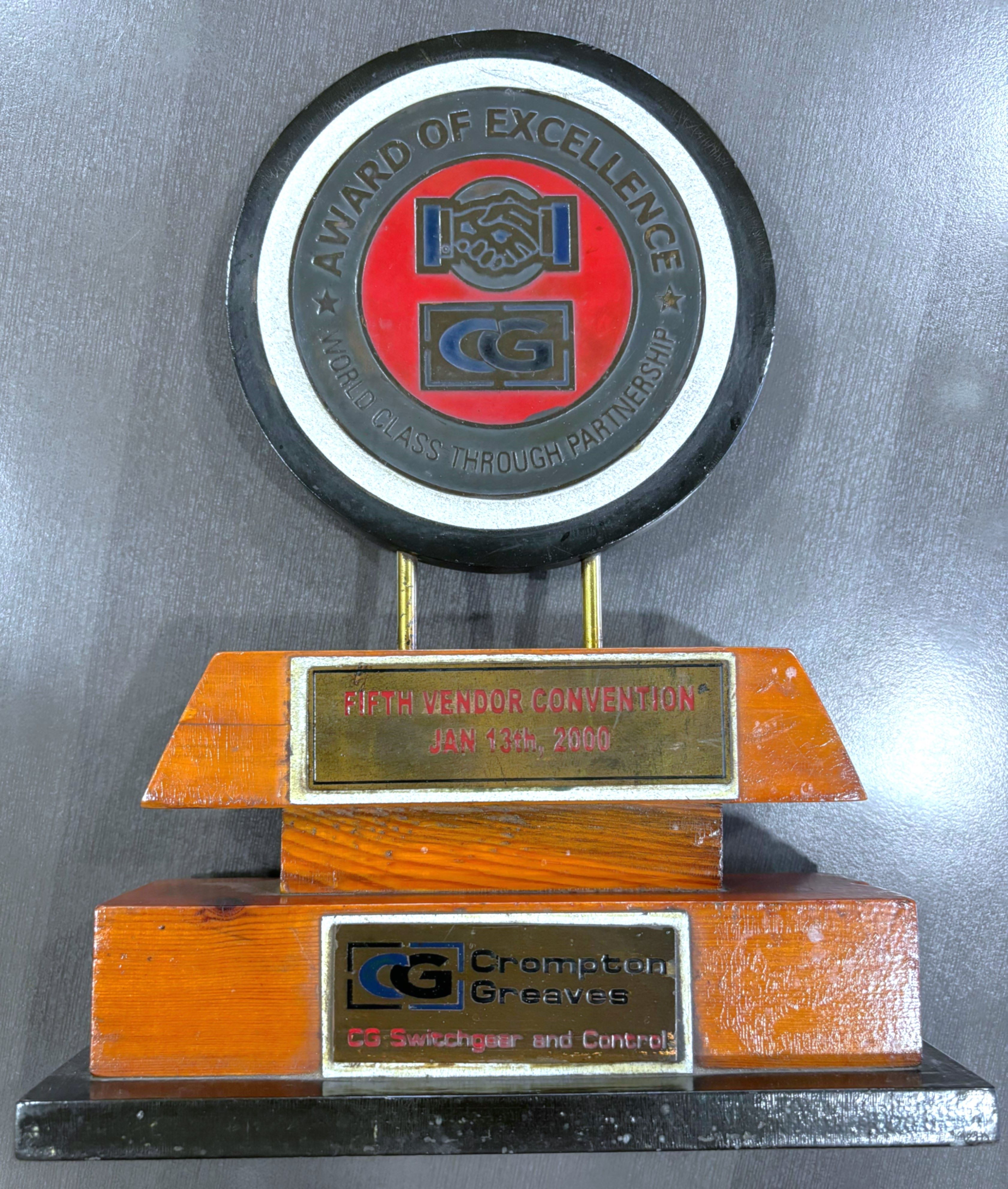 Award of Excellence 2000 - Crompton Greaves Ltd.