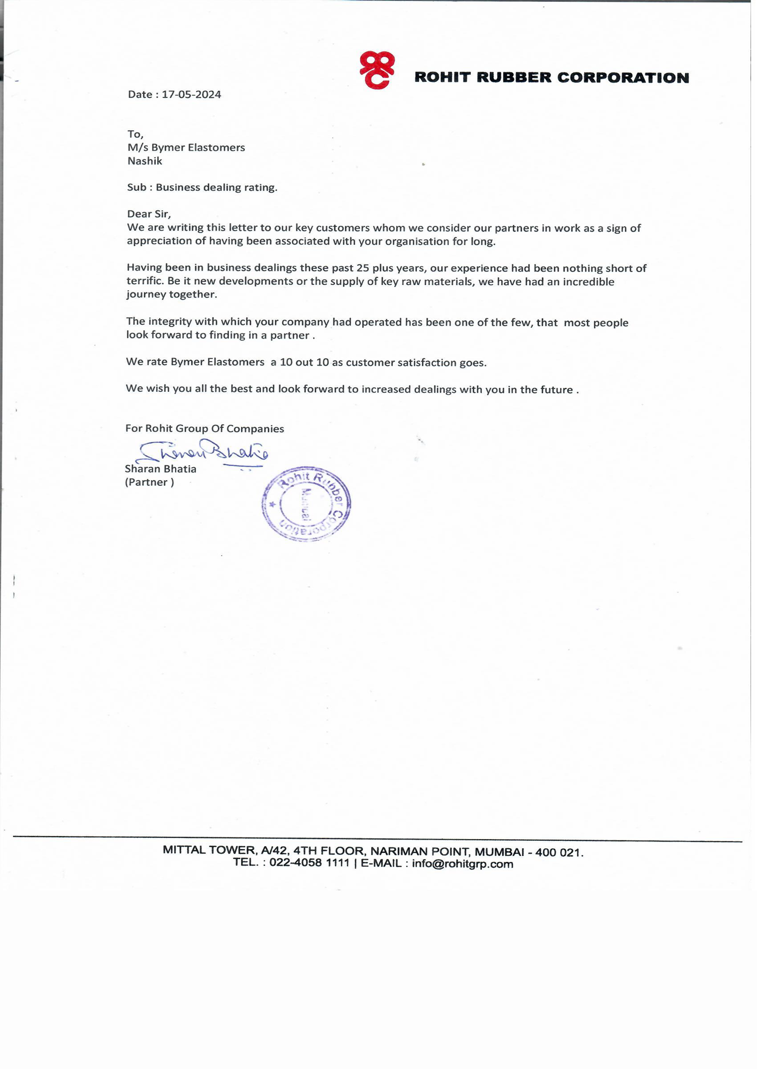 Rohit Rubber Corporation